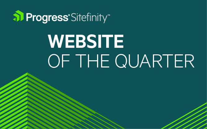 Progress Sitefinity awarded BoxCrush website of the quarter for a custom Sitefinity design.